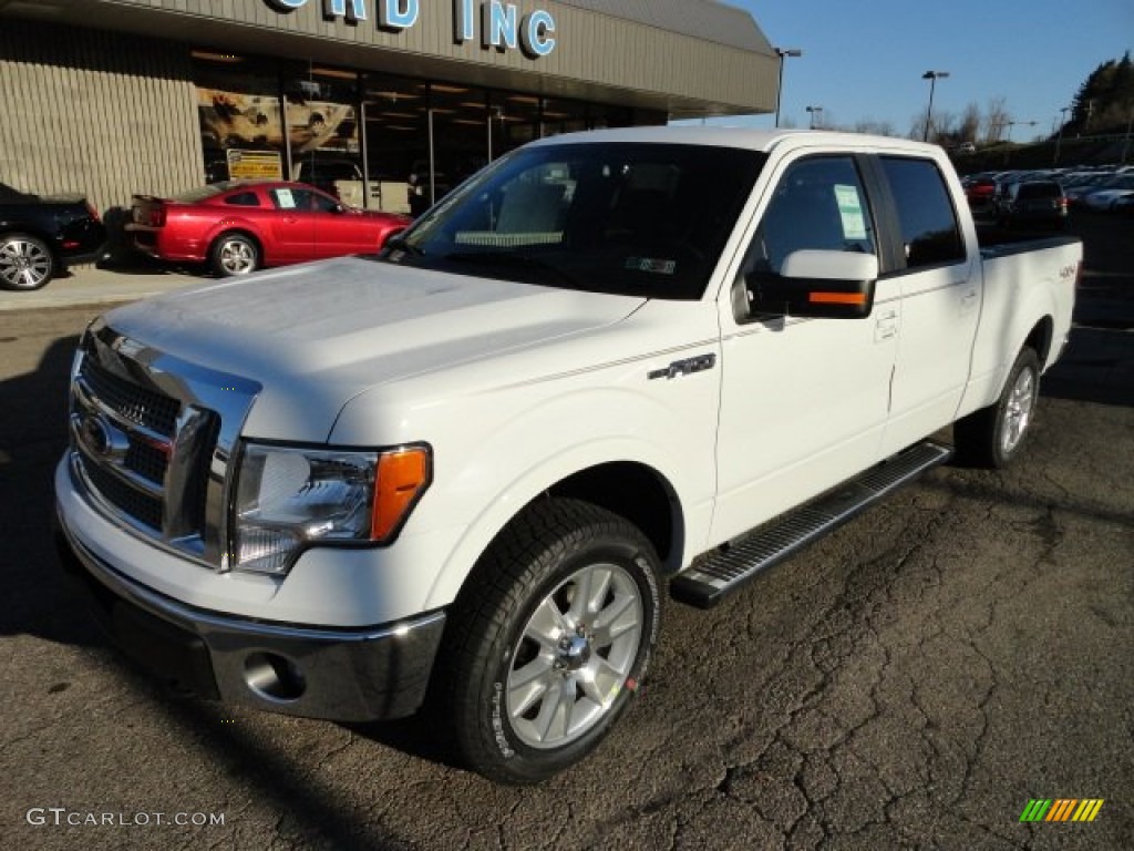 2011 F150 Lariat SuperCrew 4x4 - Oxford White / Black photo #8