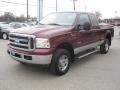 2007 Dark Toreador Red Metallic Ford F250 Super Duty XLT SuperCab 4x4  photo #9