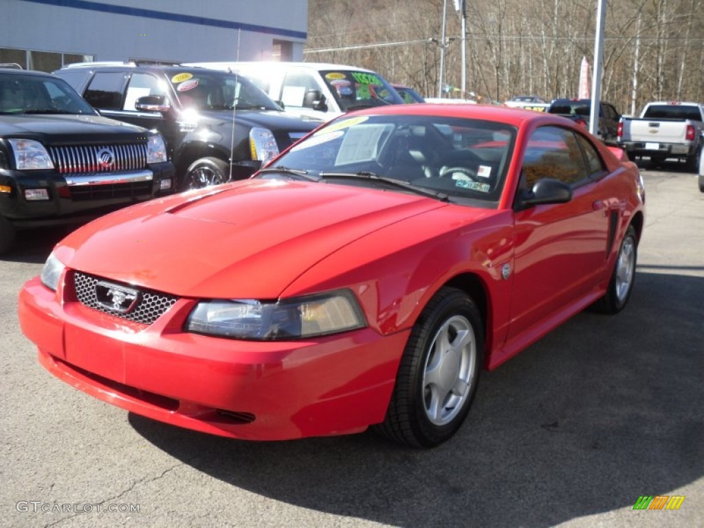 2004 Mustang V6 Coupe - Torch Red / Dark Charcoal photo #3