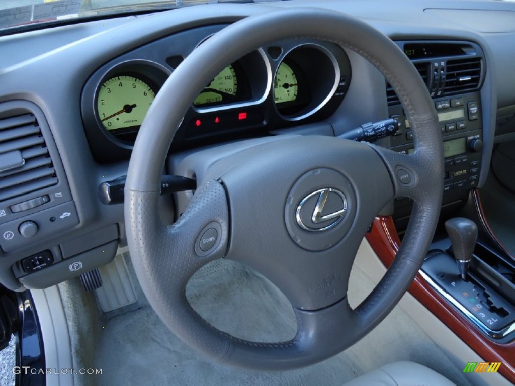 2003 Lexus GS 300 Ivory Steering Wheel Photo #56212277