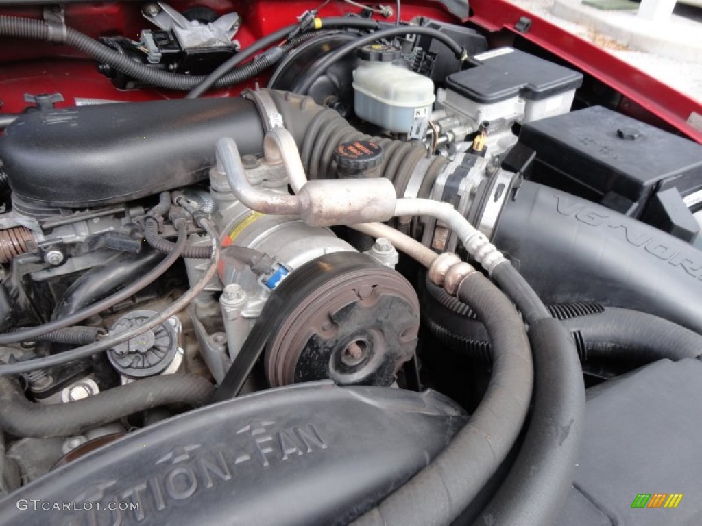 1998 Chevrolet S10 LS Regular Cab 4.3 Liter OHV 12-Valve V6 Engine Photo #56212688