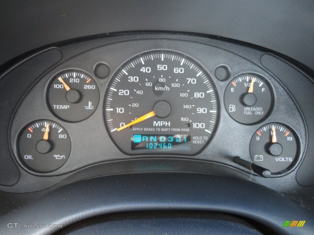 1998 Chevrolet S10 LS Regular Cab Gauges Photo #56212721