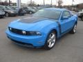 Grabber Blue 2010 Ford Mustang GT Premium Coupe Exterior