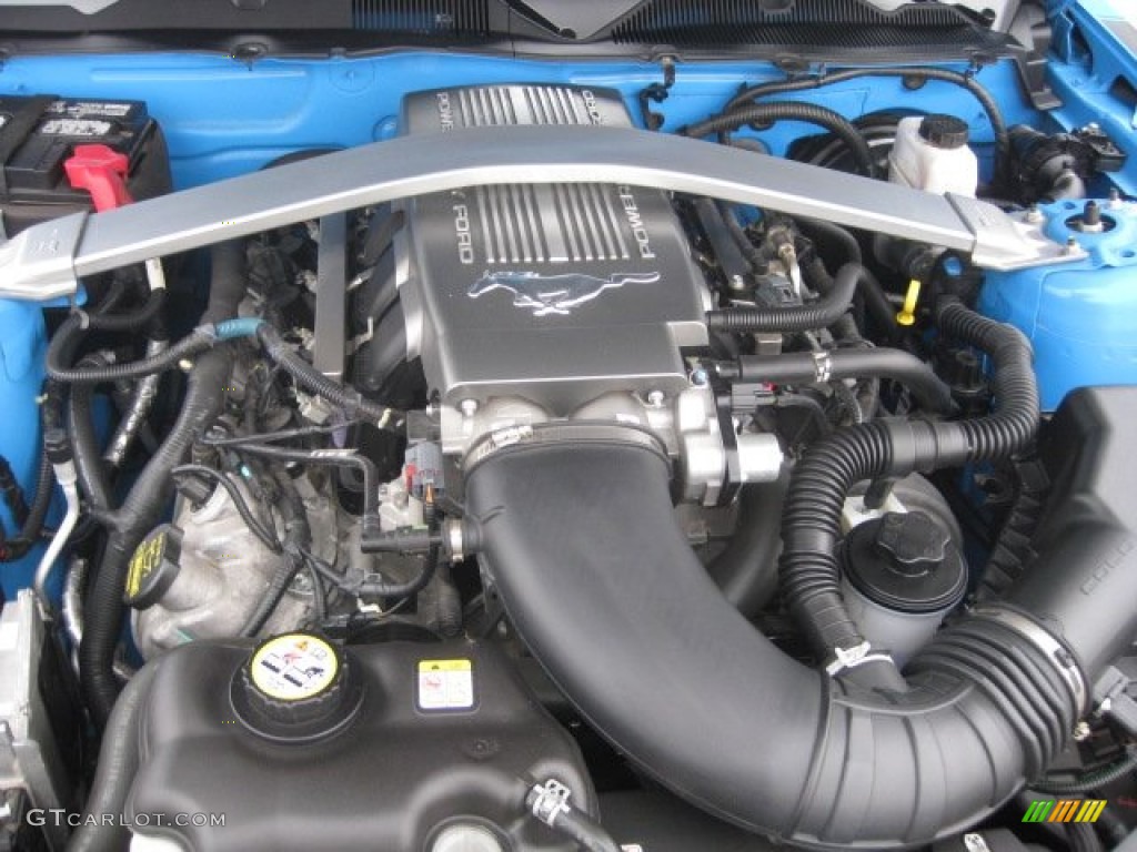 2010 Mustang GT Premium Coupe - Grabber Blue / Charcoal Black/Grabber Blue photo #34