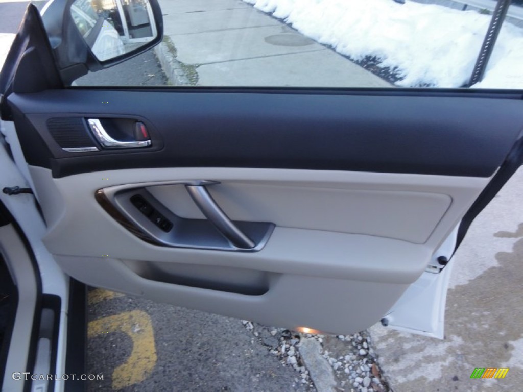 2009 Subaru Outback 3.0R Limited Wagon Warm Ivory Door Panel Photo #56214041