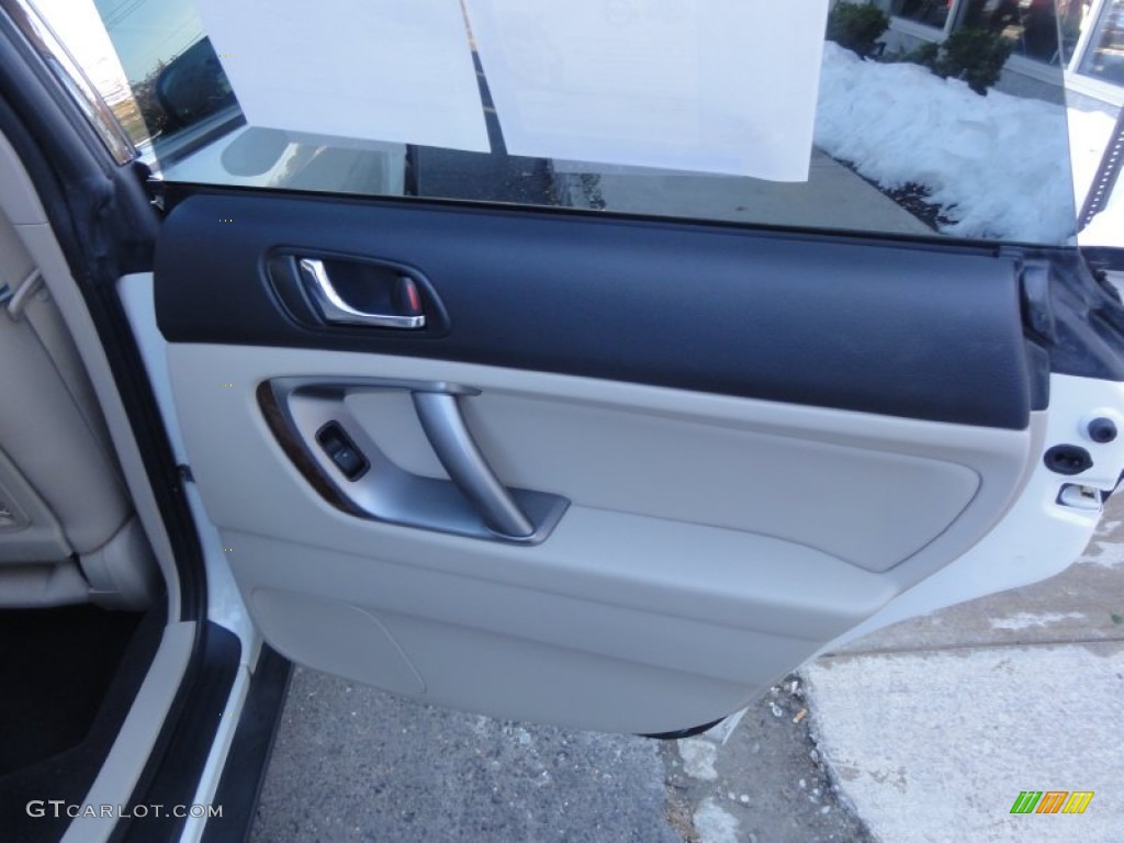 2009 Subaru Outback 3.0R Limited Wagon Warm Ivory Door Panel Photo #56214050