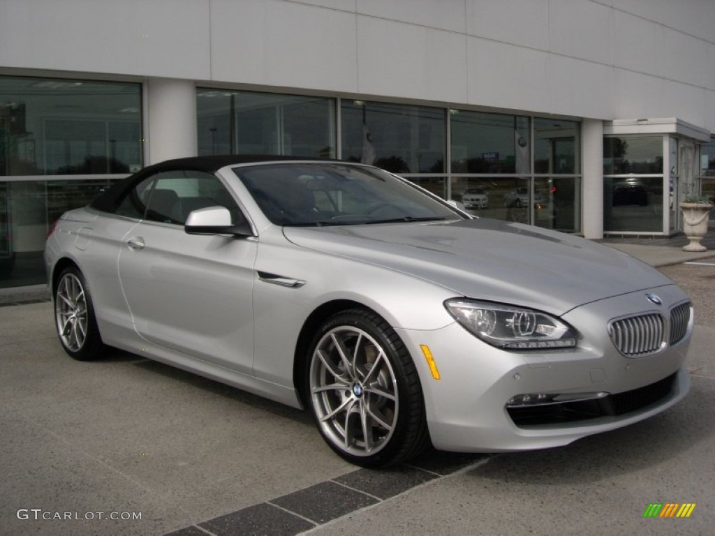 Titanium Silver Metallic 2012 BMW 6 Series 650i Convertible Exterior Photo #56214836