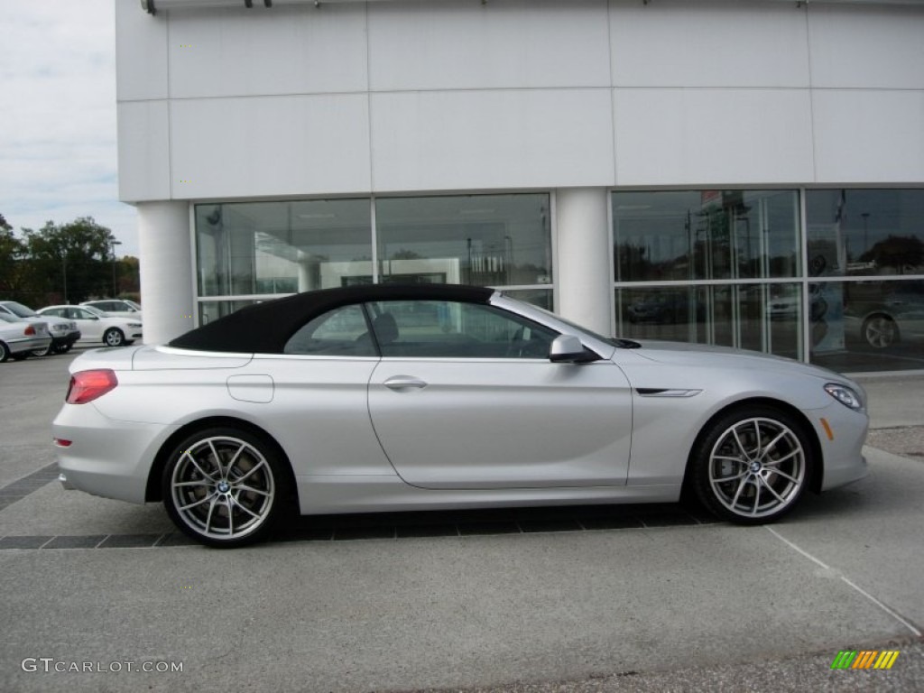 Titanium Silver Metallic 2012 BMW 6 Series 650i Convertible Exterior Photo #56214902