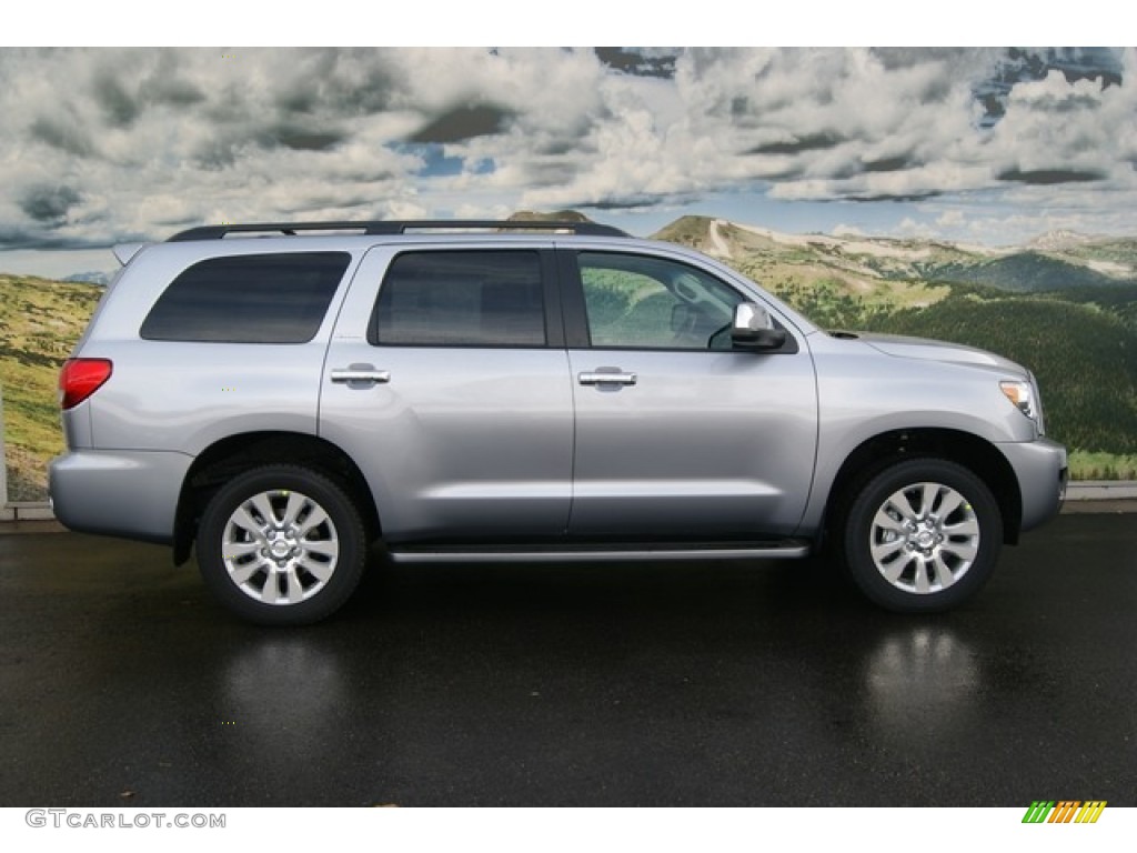 Silver Sky Metallic 2012 Toyota Sequoia Platinum 4WD Exterior Photo #56215394