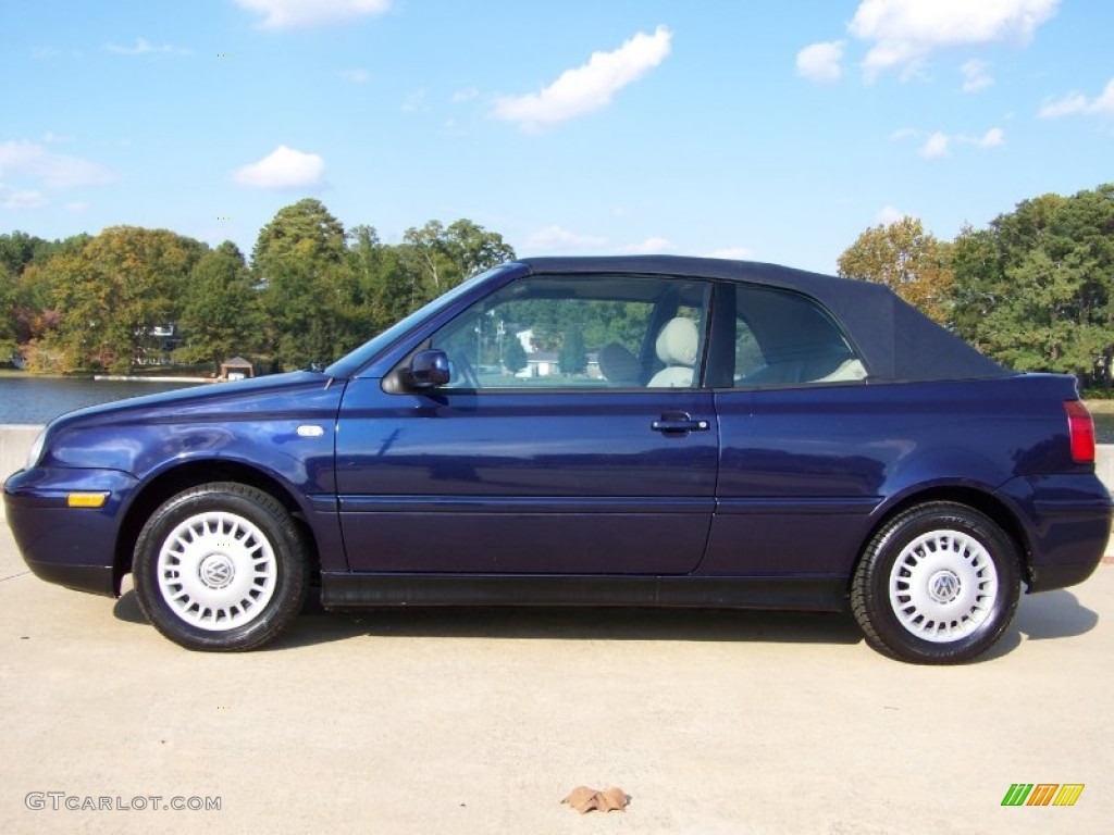 Marlin Blue Pearl 2002 Volkswagen Cabrio GLS Exterior Photo #56215676