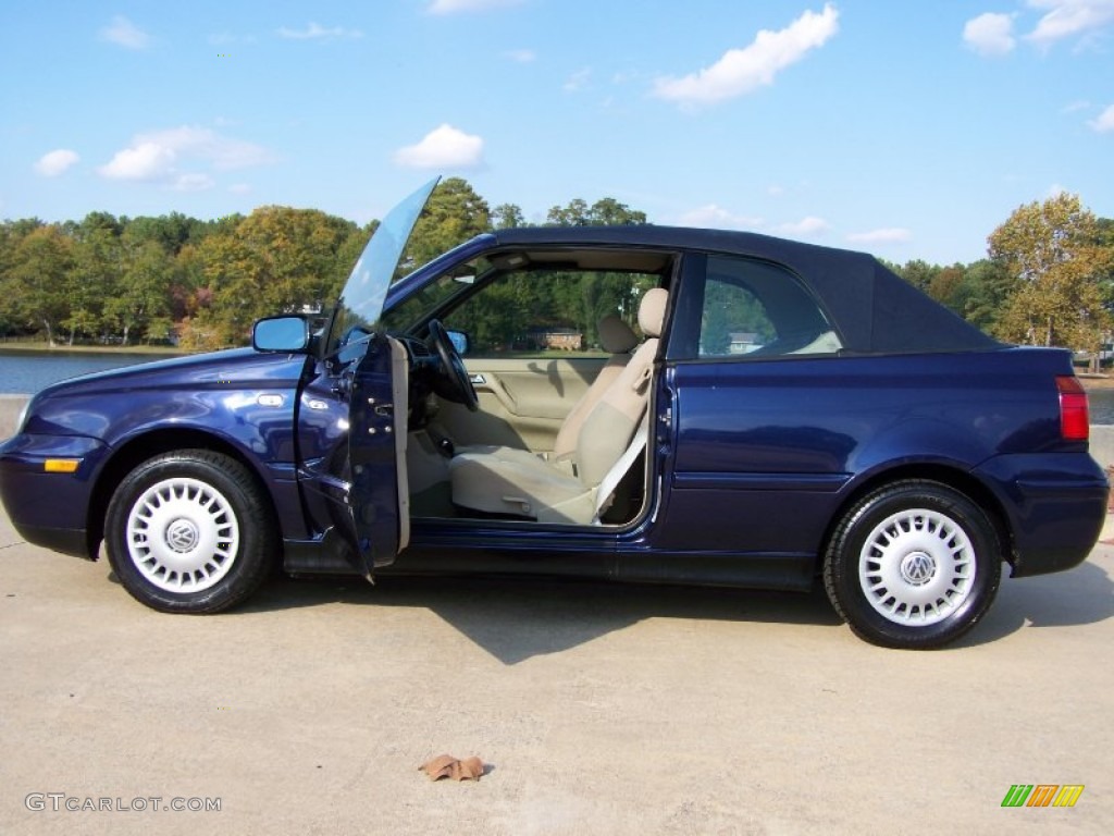 2002 Cabrio GLS - Marlin Blue Pearl / Black photo #6