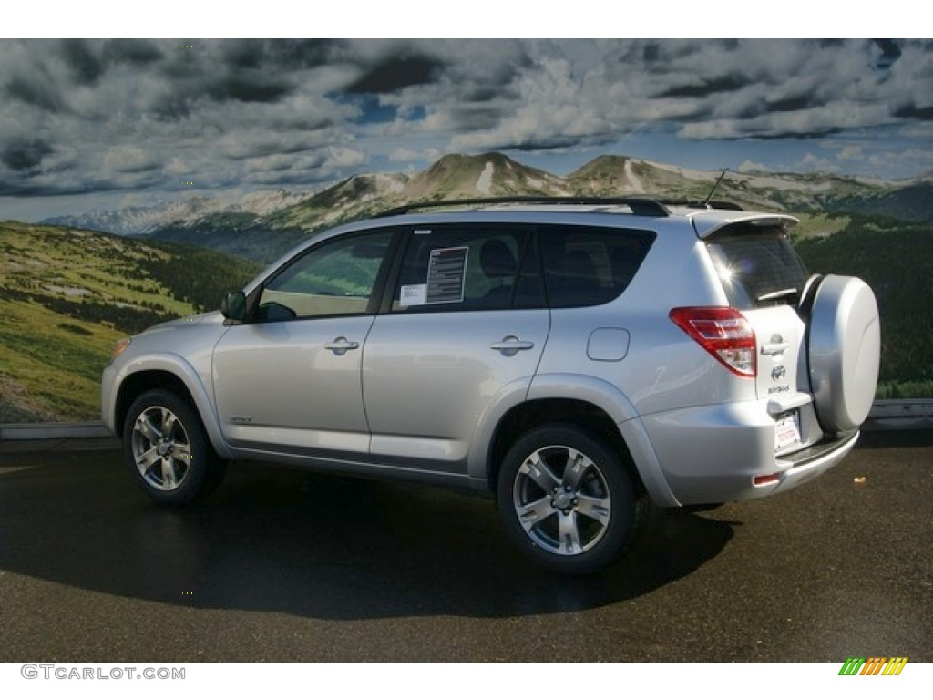 2011 RAV4 V6 Sport 4WD - Classic Silver Metallic / Dark Charcoal photo #3