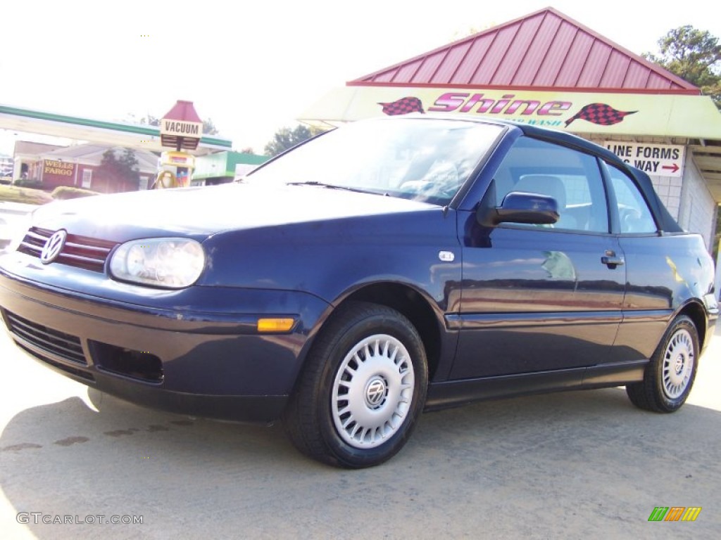 2002 Cabrio GLS - Marlin Blue Pearl / Black photo #15