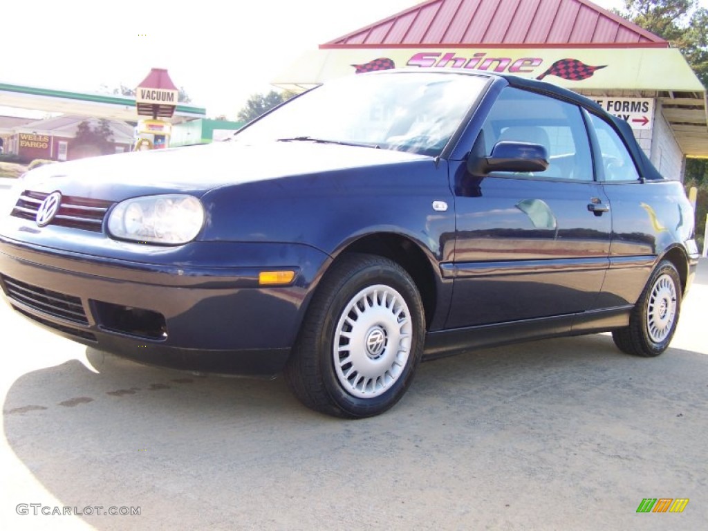 2002 Cabrio GLS - Marlin Blue Pearl / Black photo #16