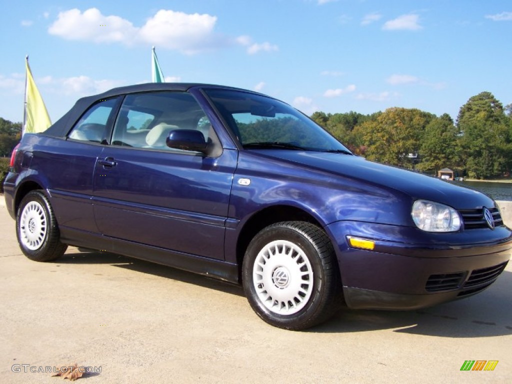 2002 Cabrio GLS - Marlin Blue Pearl / Black photo #18