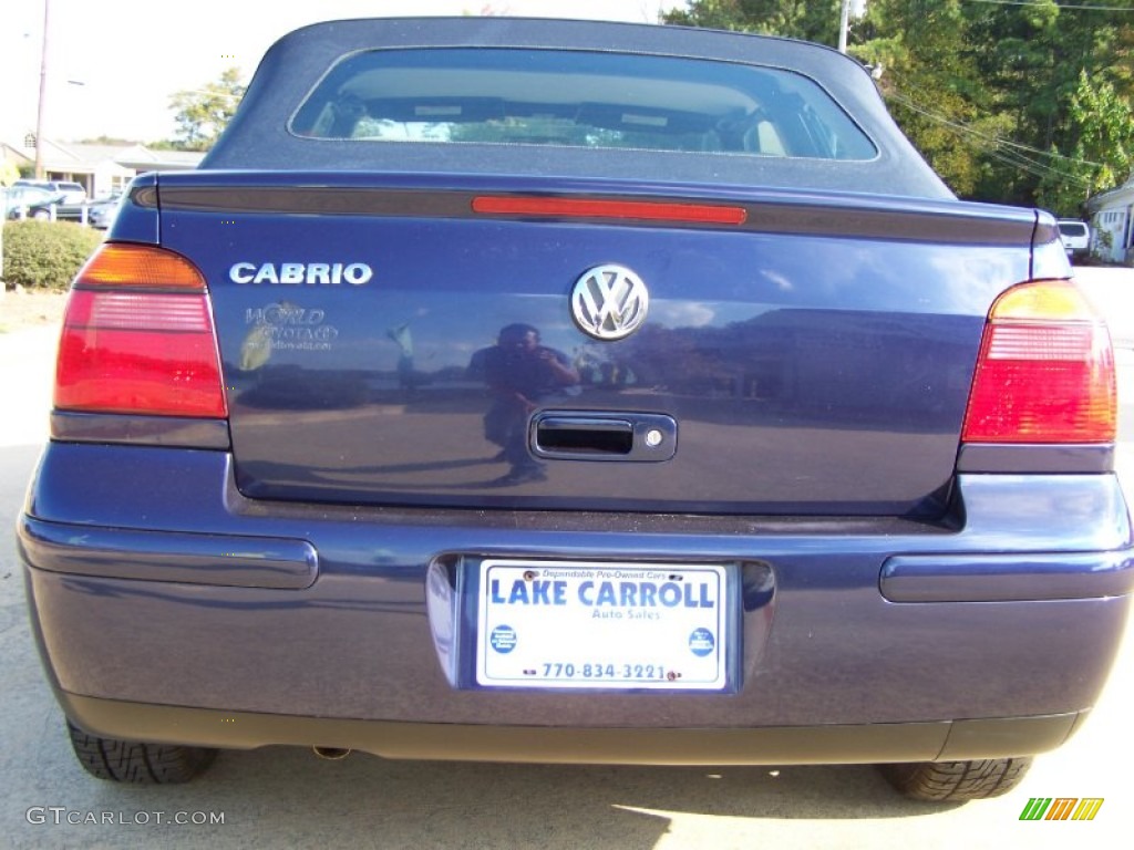 2002 Cabrio GLS - Marlin Blue Pearl / Black photo #22