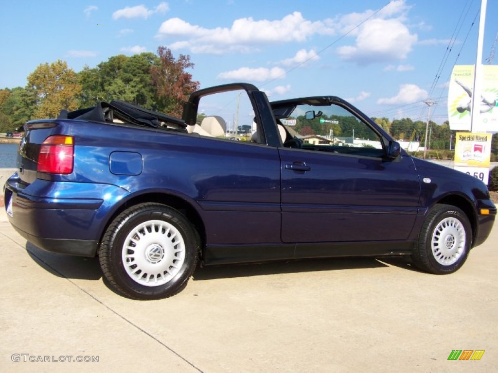 2002 Cabrio GLS - Marlin Blue Pearl / Black photo #24