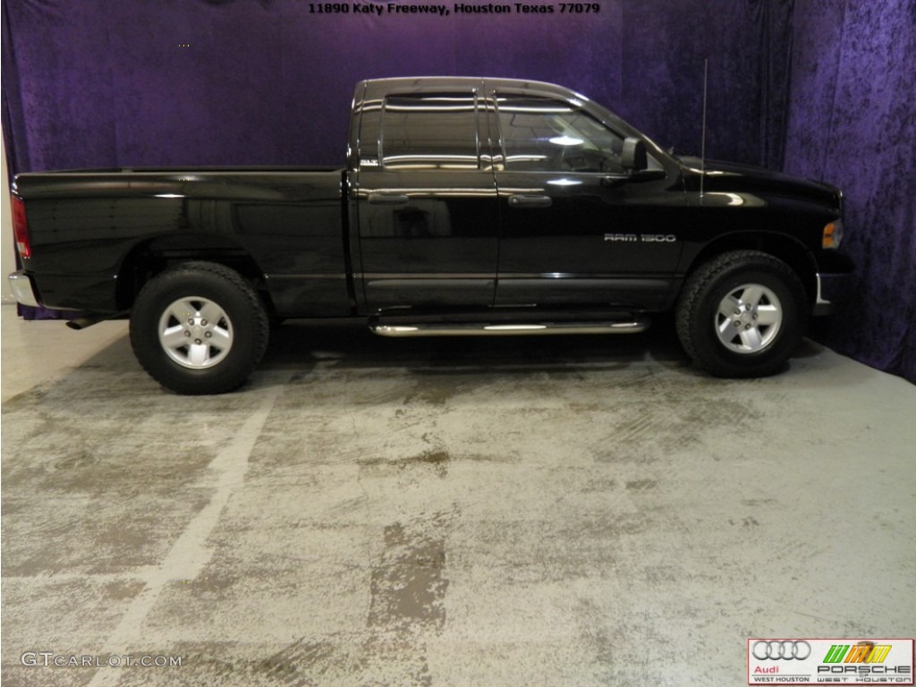 2002 Ram 1500 ST Quad Cab 4x4 - Black / Dark Slate Gray photo #6