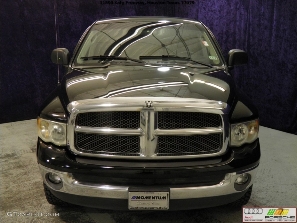 2002 Ram 1500 ST Quad Cab 4x4 - Black / Dark Slate Gray photo #16