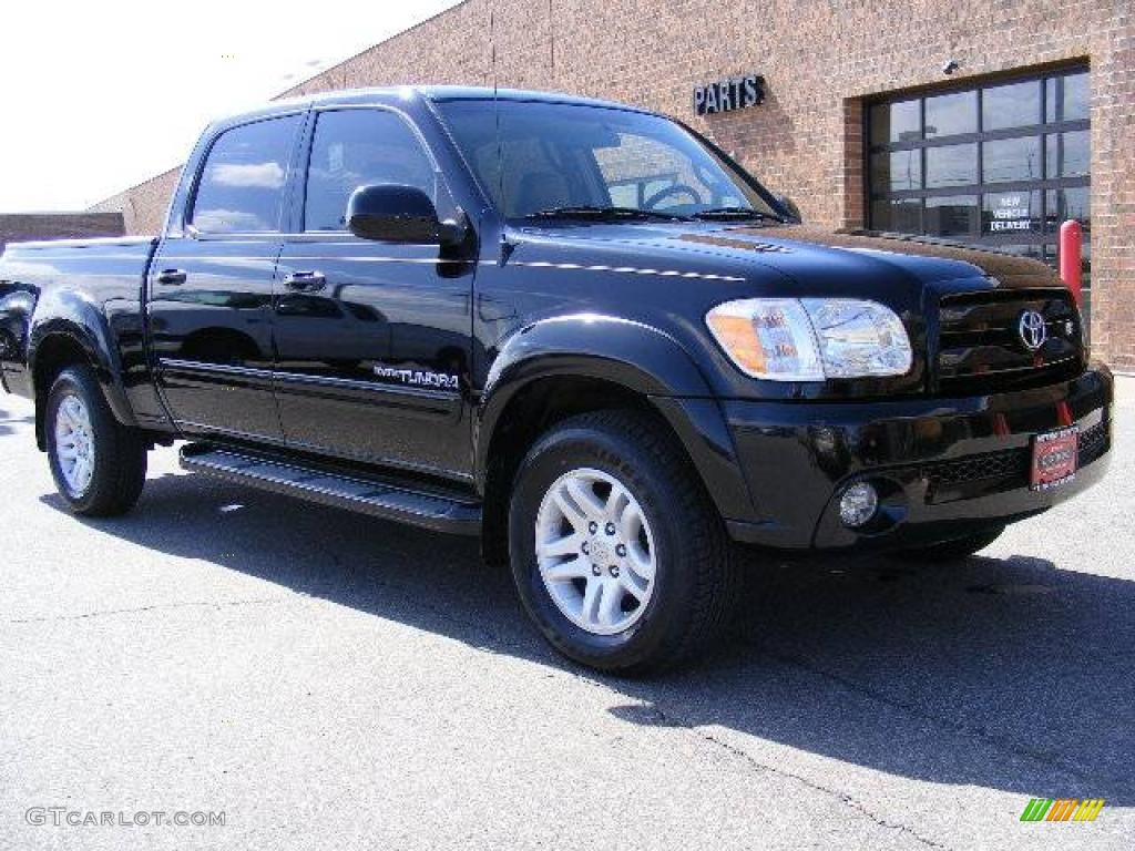 2006 Tundra Limited Double Cab 4x4 - Black / Taupe photo #1