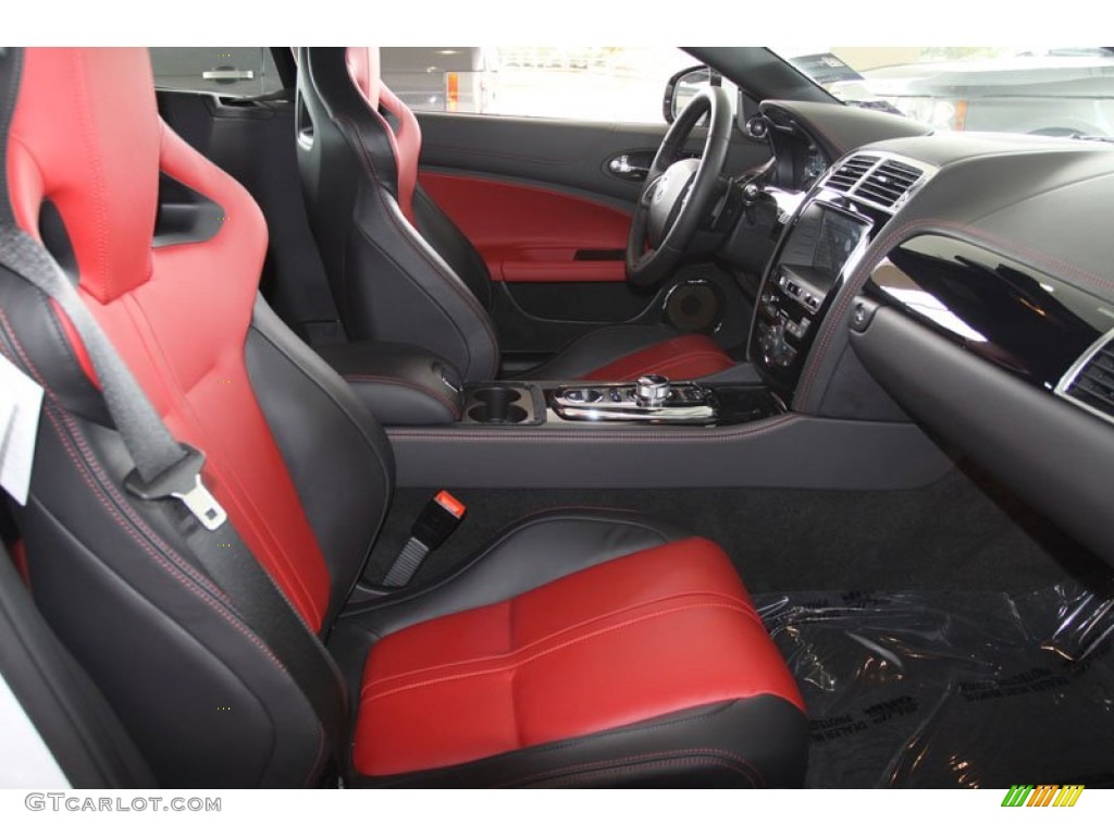 Red/Warm Charcoal Interior 2012 Jaguar XK XKR Coupe Photo #56217806