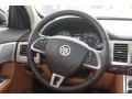 2012 Jaguar XF London Tan/Warm Charcoal Interior Steering Wheel Photo