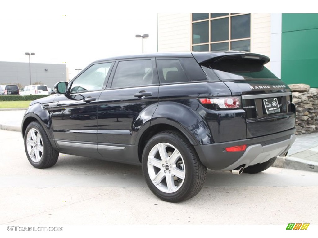 2012 Land Rover Range Rover Evoque Pure Exterior view from rear in Buckingham Blue Metallic Photo #56218160