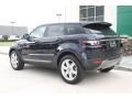 Exterior view from rear in Buckingham Blue Metallic 2012 Land Rover Range Rover Evoque Pure Parts