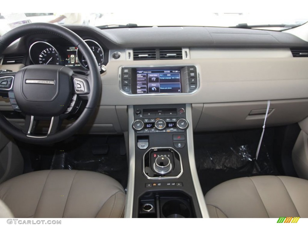 2012 Land Rover Range Rover Evoque Pure Almond/Espresso Dashboard Photo #56218262