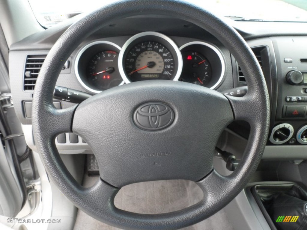 2008 Toyota Tacoma Access Cab 4x4 Graphite Gray Steering Wheel Photo #56219099
