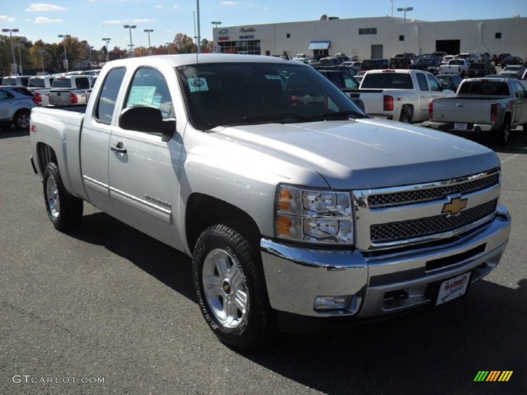 2012 Silverado 1500 LT Extended Cab 4x4 - Silver Ice Metallic / Ebony photo #5