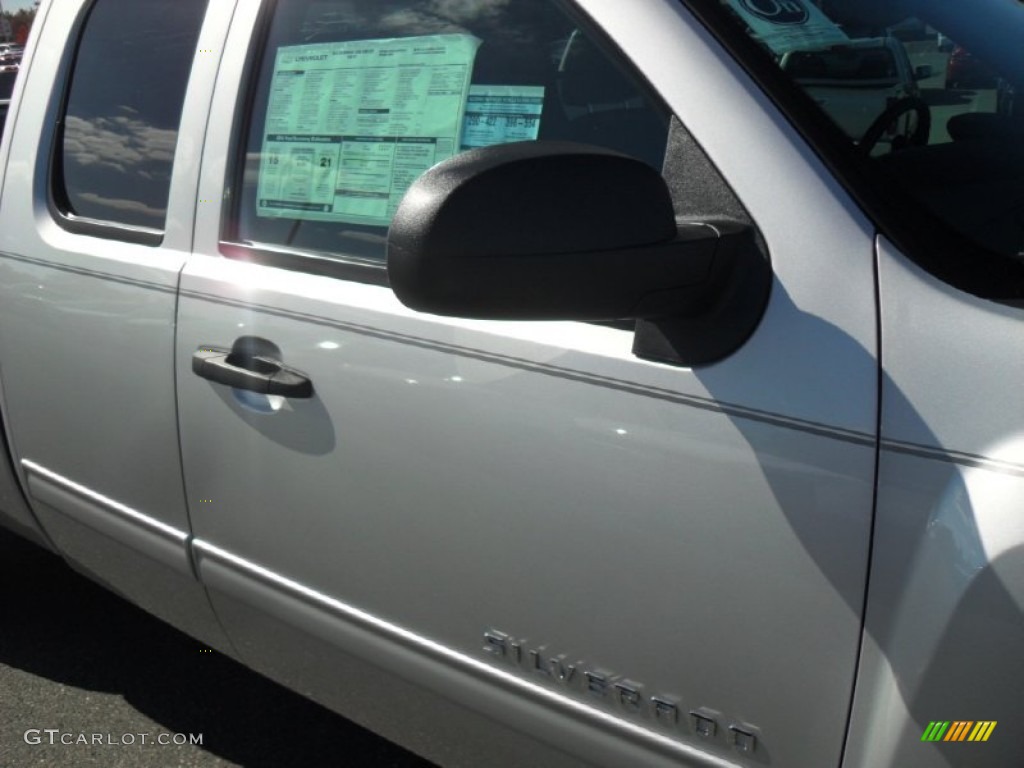 2012 Silverado 1500 LT Extended Cab 4x4 - Silver Ice Metallic / Ebony photo #22