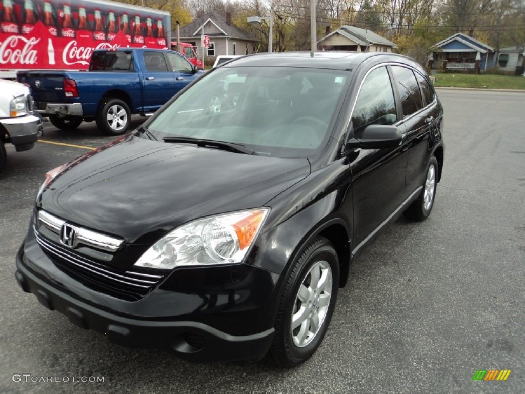 2008 CR-V EX 4WD - Nighthawk Black Pearl / Black photo #2