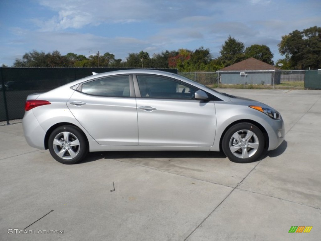 2012 Elantra GLS - Shimmering Silver / Gray photo #2