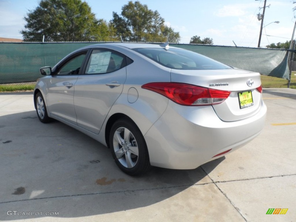 2012 Elantra GLS - Shimmering Silver / Gray photo #5