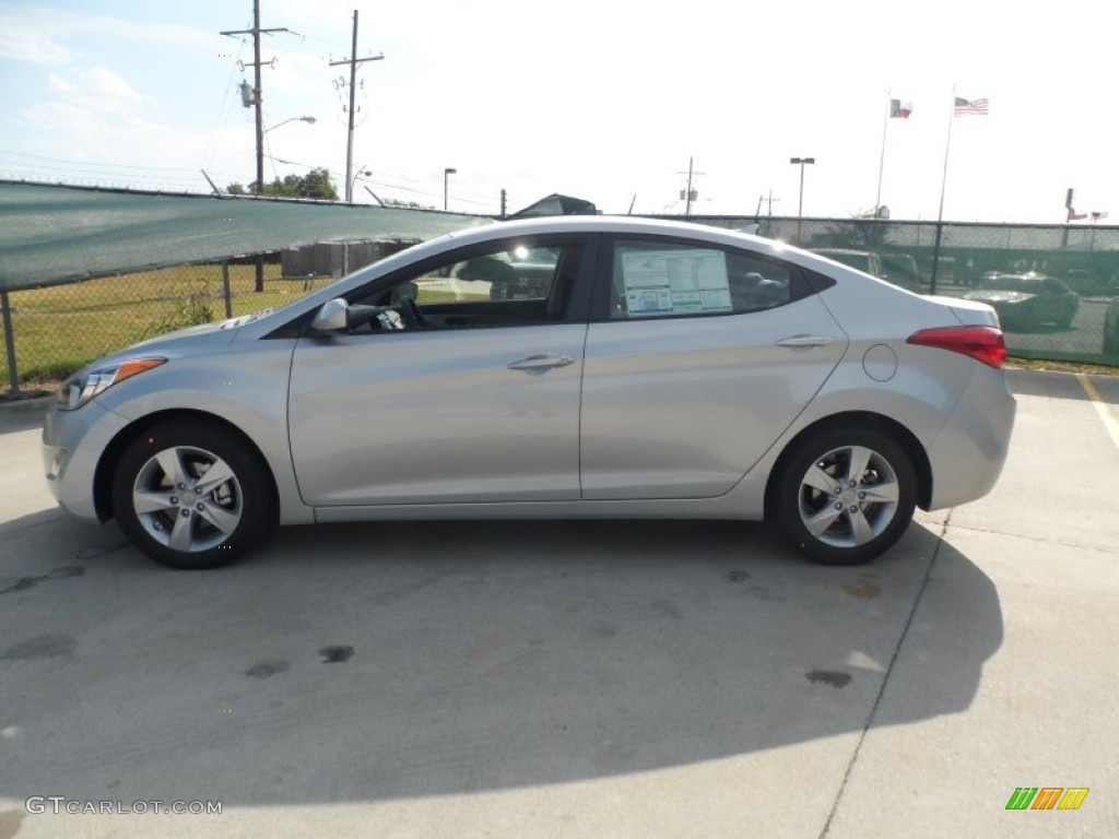 2012 Elantra GLS - Shimmering Silver / Gray photo #6