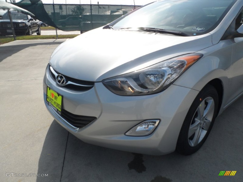 2012 Elantra GLS - Shimmering Silver / Gray photo #10