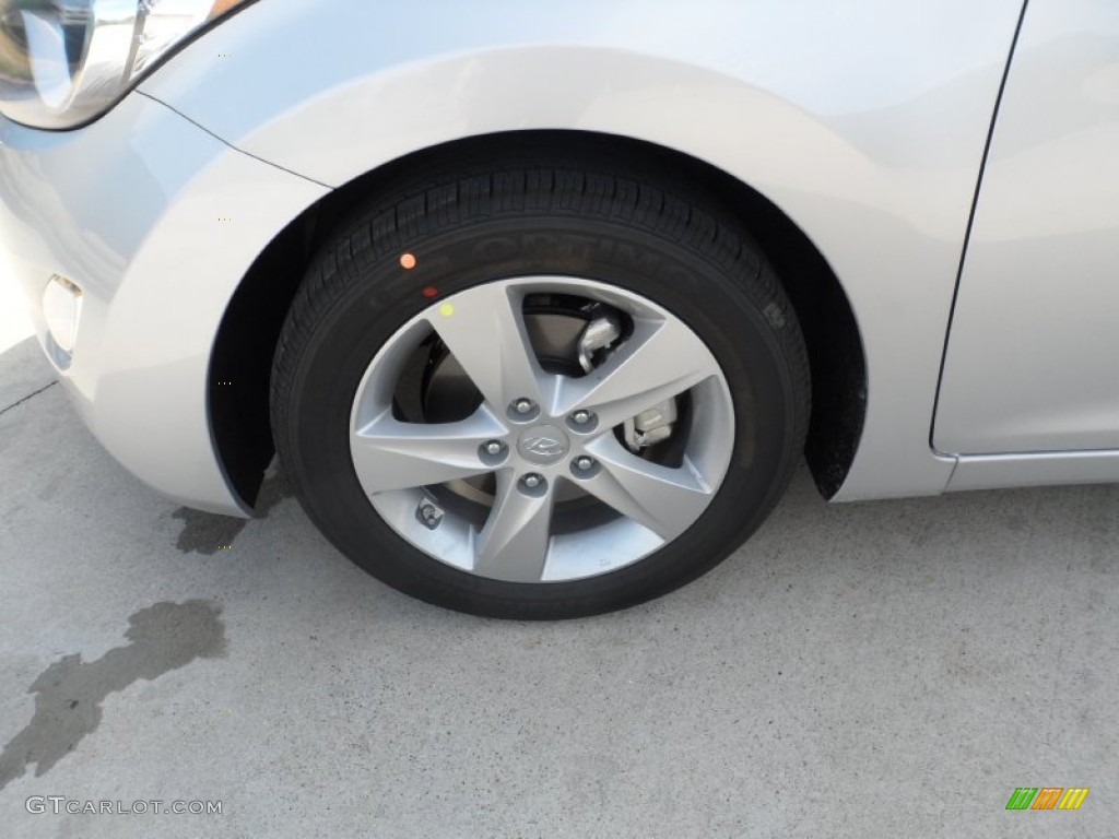 2012 Elantra GLS - Shimmering Silver / Gray photo #11