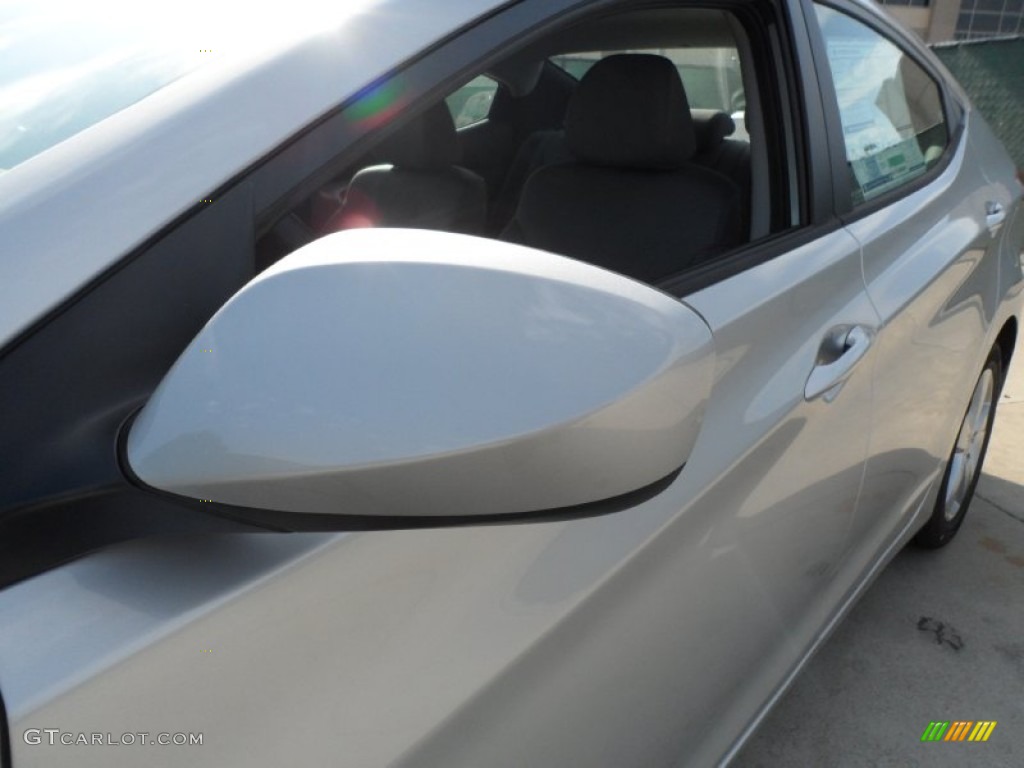 2012 Elantra GLS - Shimmering Silver / Gray photo #12