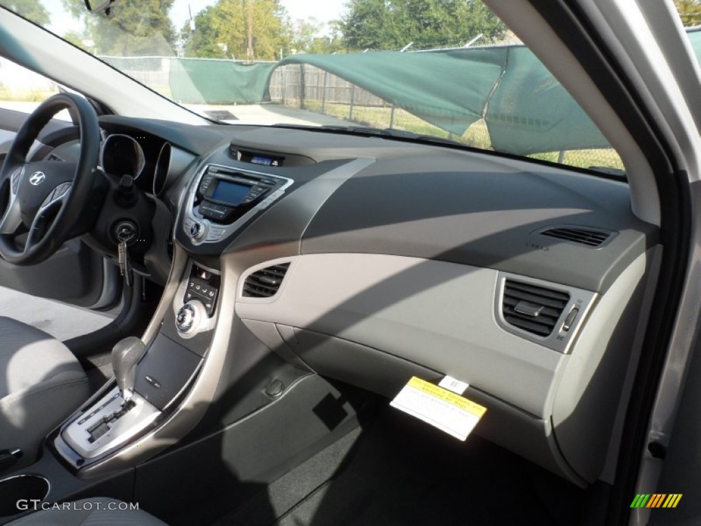 2012 Elantra GLS - Shimmering Silver / Gray photo #18