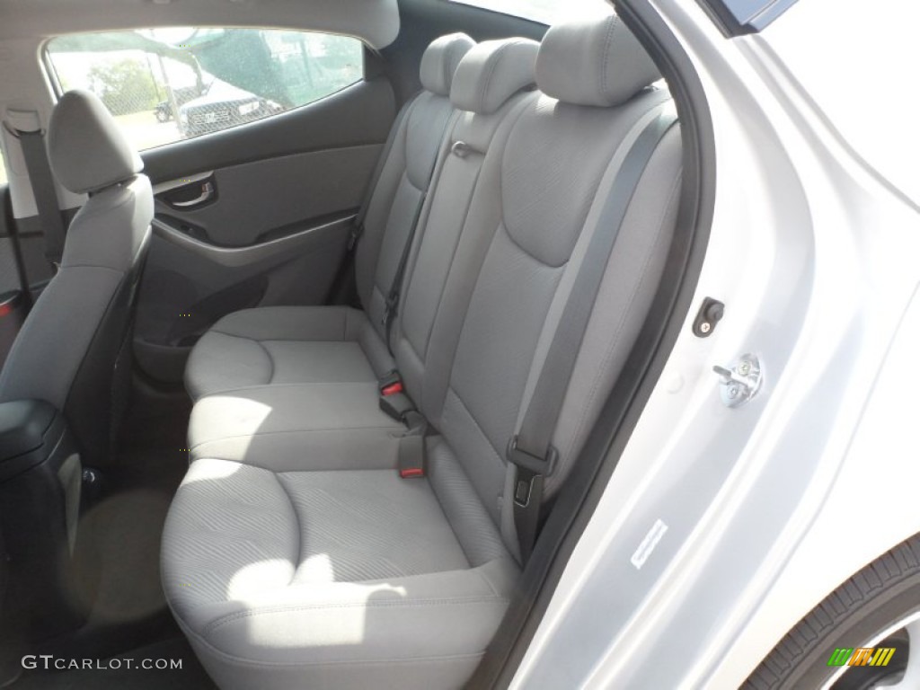 2012 Elantra GLS - Shimmering Silver / Gray photo #20