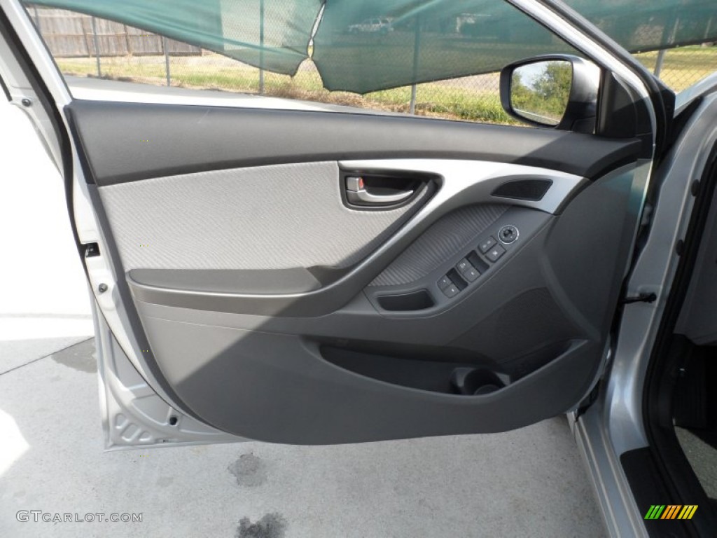 2012 Elantra GLS - Shimmering Silver / Gray photo #21