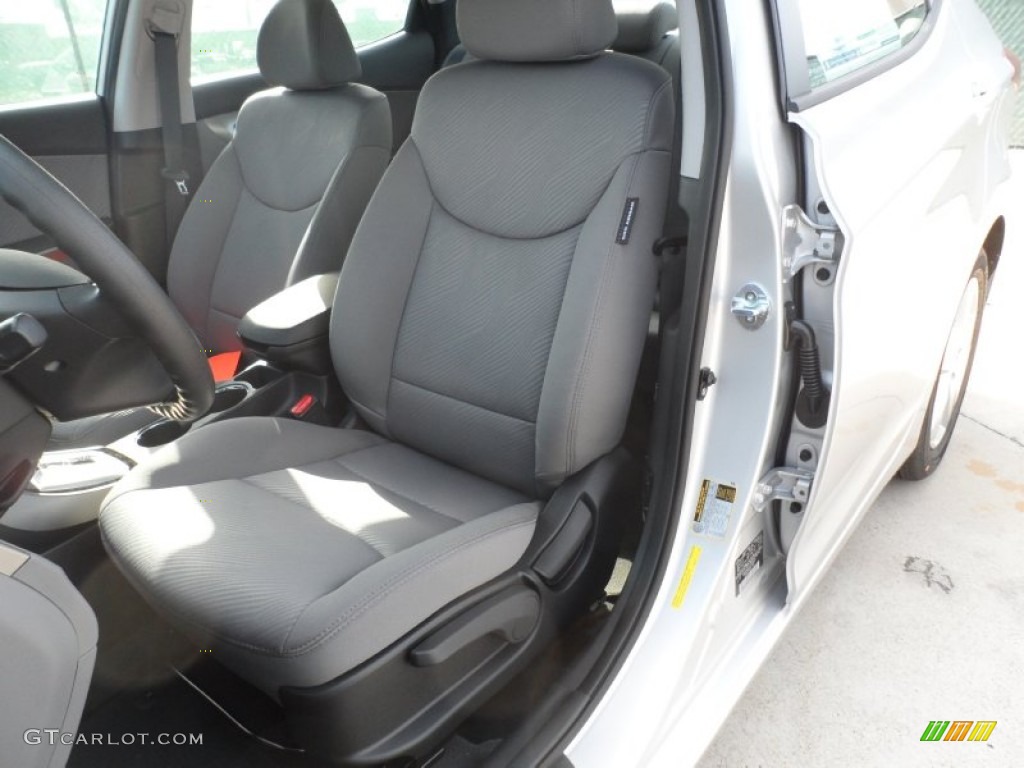 2012 Elantra GLS - Shimmering Silver / Gray photo #23