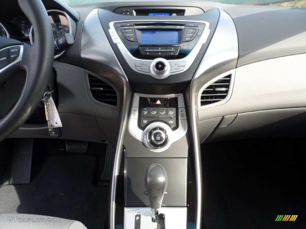 2012 Elantra GLS - Shimmering Silver / Gray photo #26