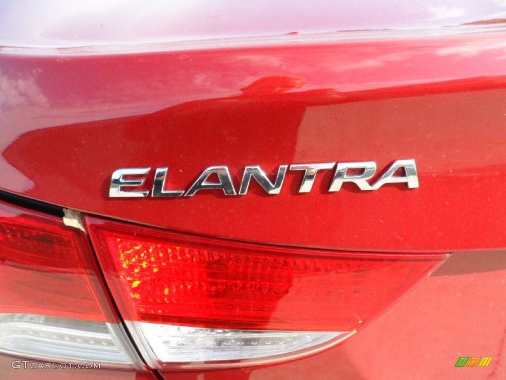 2012 Elantra Limited - Red Allure / Beige photo #15