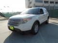 2012 White Suede Ford Explorer FWD  photo #7