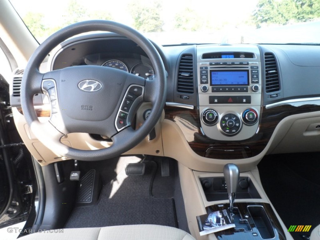 2012 Hyundai Santa Fe GLS V6 Beige Dashboard Photo #56224841