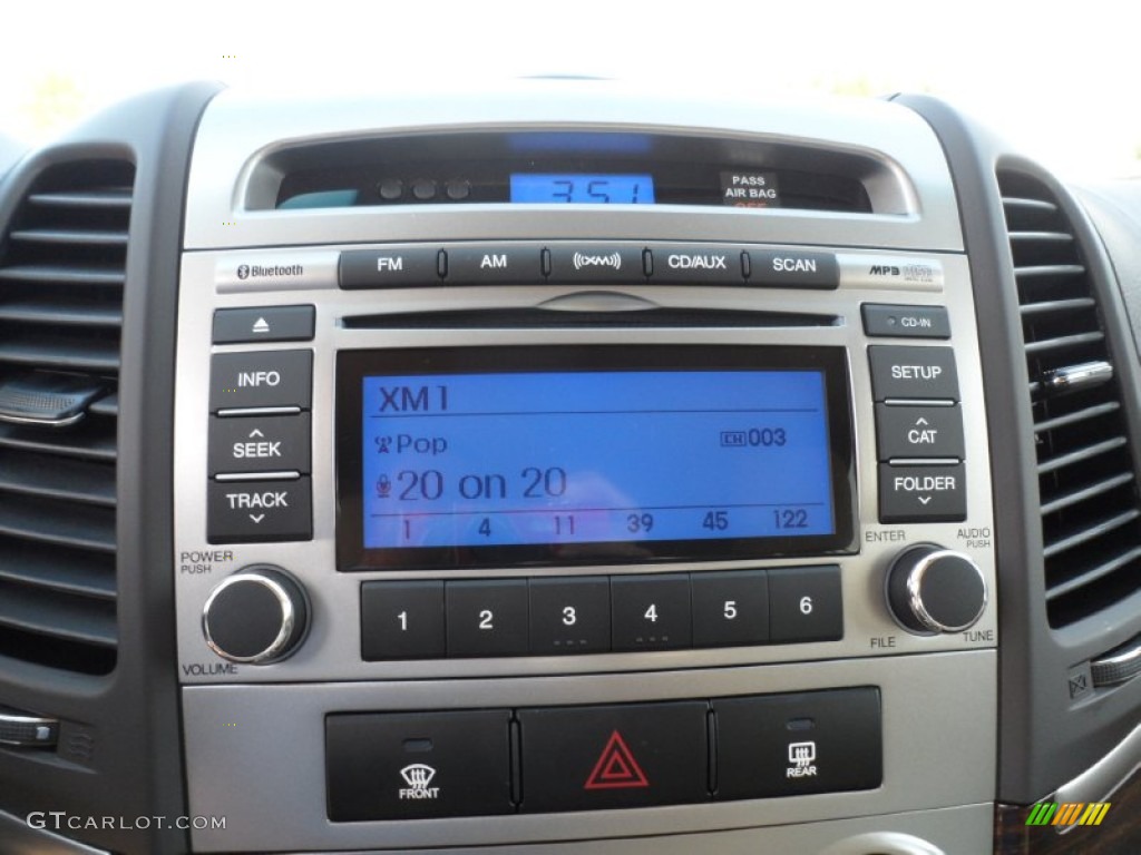 2012 Hyundai Santa Fe GLS V6 Controls Photo #56224850