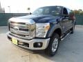 2012 Dark Blue Pearl Metallic Ford F250 Super Duty Lariat Crew Cab 4x4  photo #7