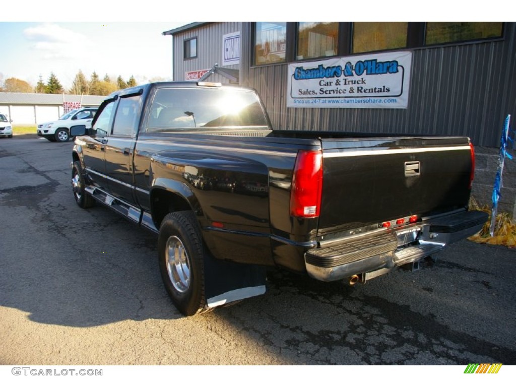 1997 C/K 3500 K3500 Crew Cab 4x4 Dually - Black / Tan photo #12